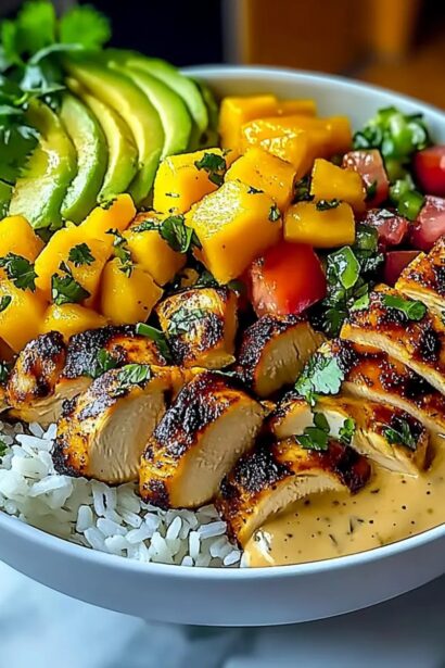 Irresistible Chicken Mango Rice Bowl for a Delicious Dinner