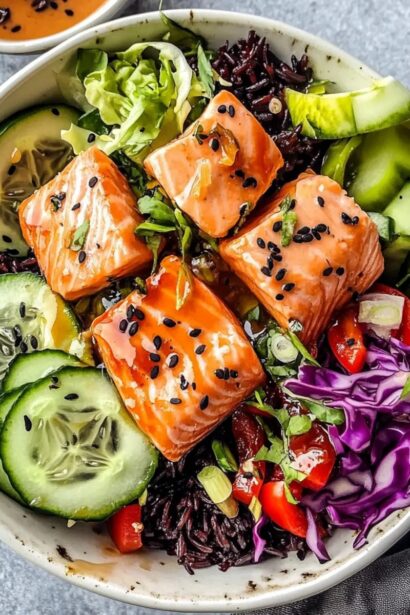 Irresistible Healthy Teriyaki Salmon Bowl for Meal Prep