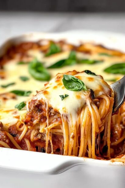 Irresistible High Protein Spaghetti Casserole for Comfort