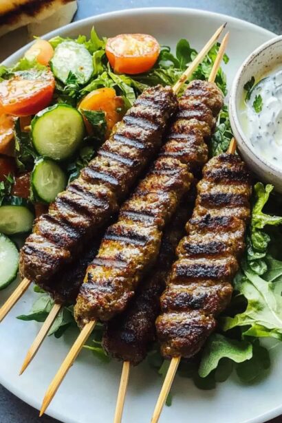 Irresistible Lamb Kofta Skewers with Fresh Herb Delight