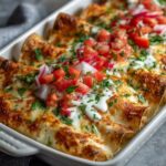 Queso Chicken Enchiladas