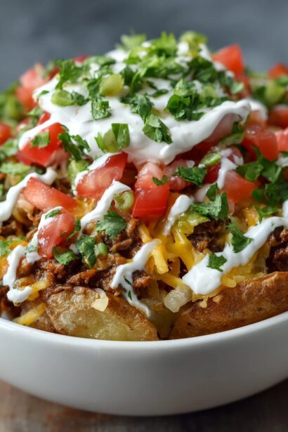 Satisfy Your Cravings: Loaded Potato Taco Bowl