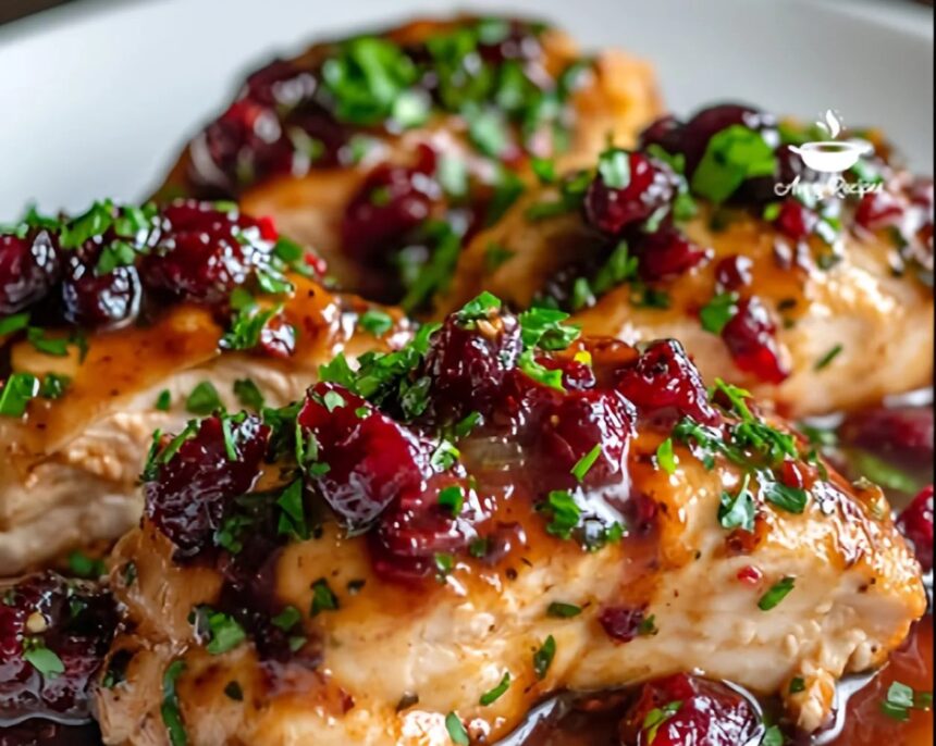 Slow Cooker Cranberry Chicken - Tasty Recipes Hub
