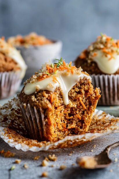Spiced Carrot Cake Muffins