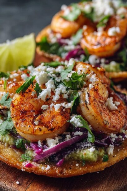 Spicy Shrimp Tostadas