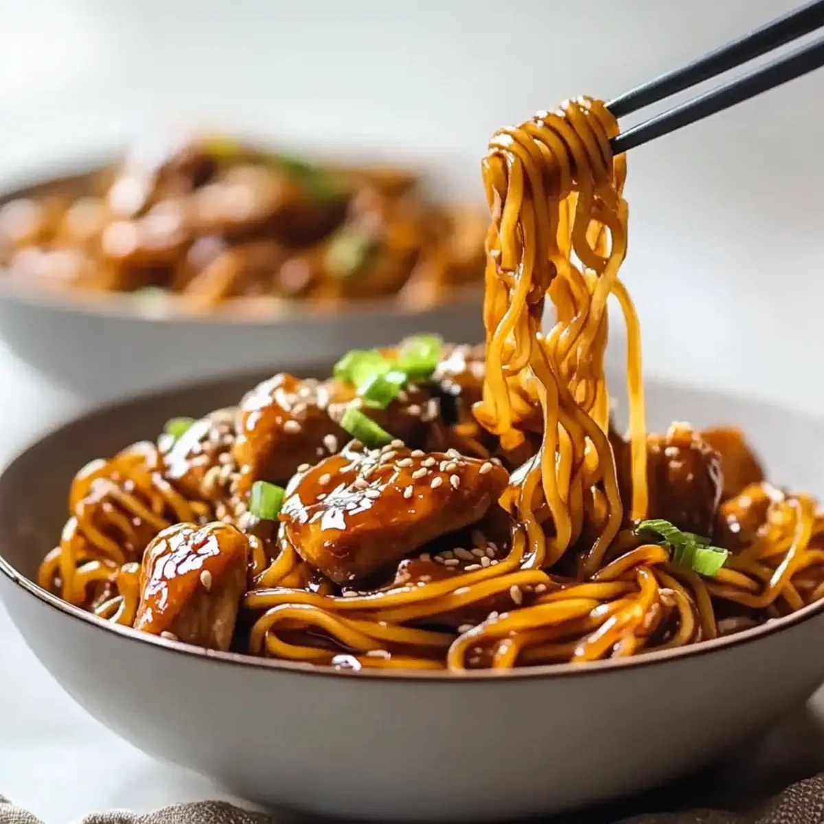 Sticky Garlic Chicken Noodles: Quick and Delicious Comfort Food