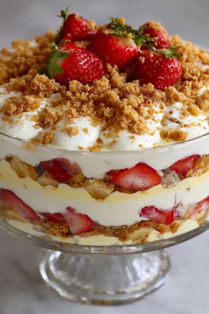 Strawberry Crunch Banana Pudding