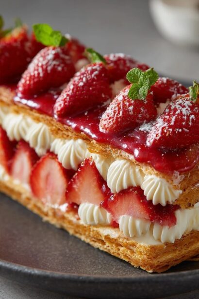 Strawberry Éclair Cake