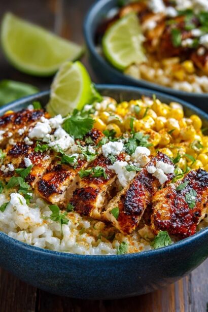 Street Corn Chicken & Rice Bowls