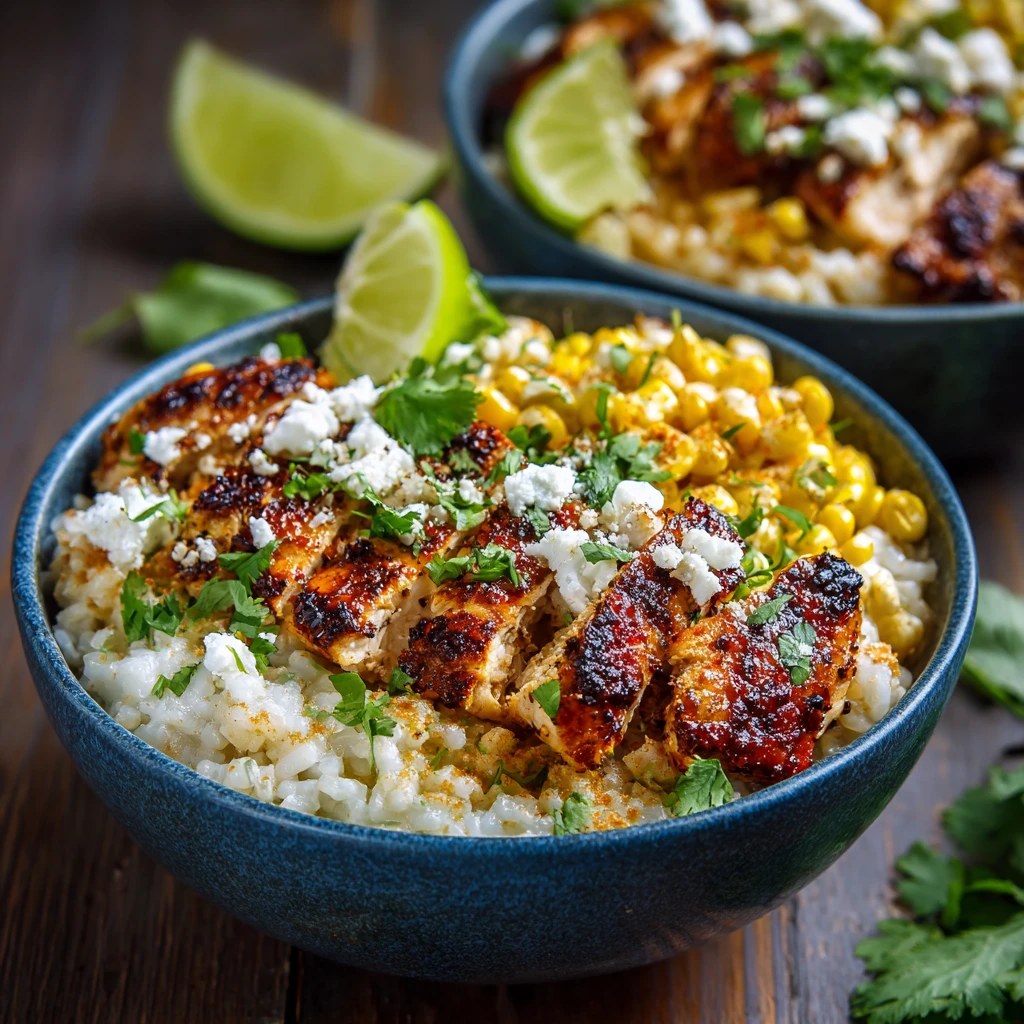 Street Corn Chicken & Rice Bowls