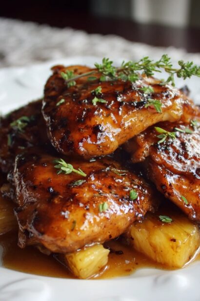 Sweet and Savory Brown Sugar Pineapple Chicken