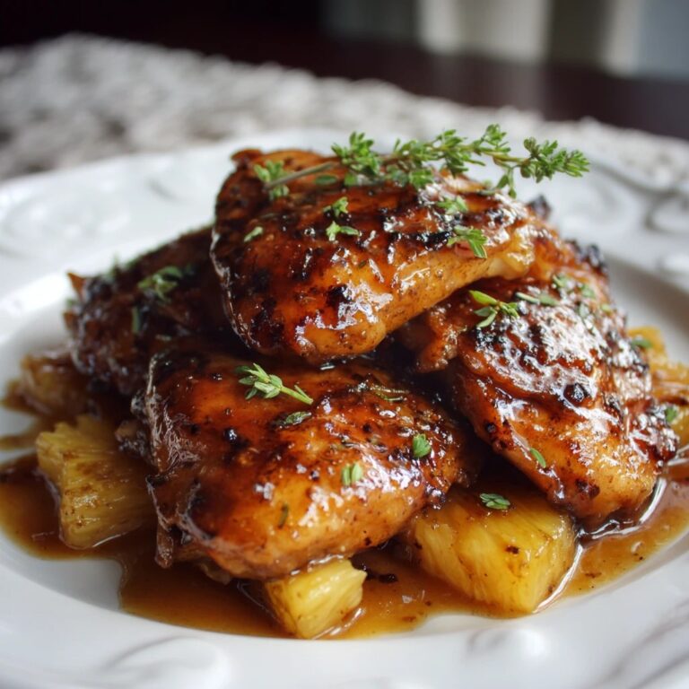 Sweet and Savory Brown Sugar Pineapple Chicken