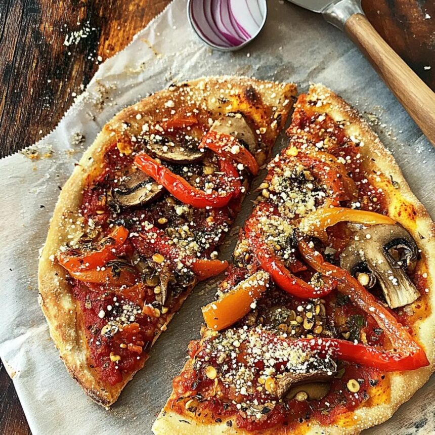 Ultimate Vegan Pizza: Delicious Garlic-Herb with Veggies