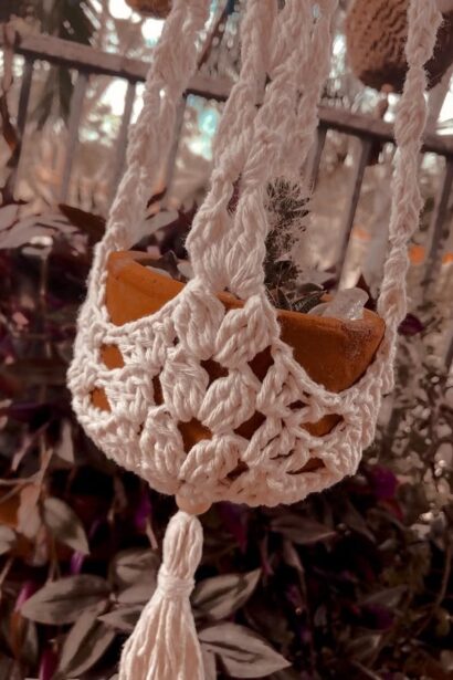 Boho Crochet Plant Hanger: Free Pattern & Tutorial