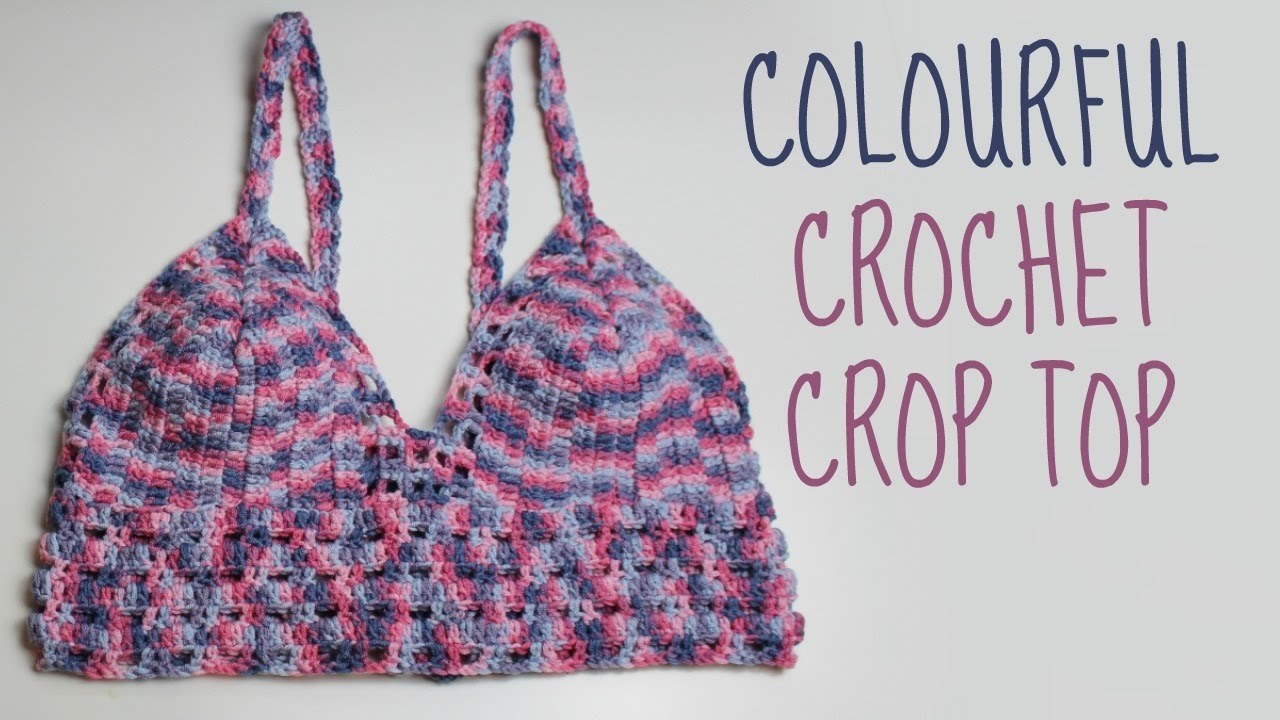 Modern Crochet Crop Top Free Pattern for Summer