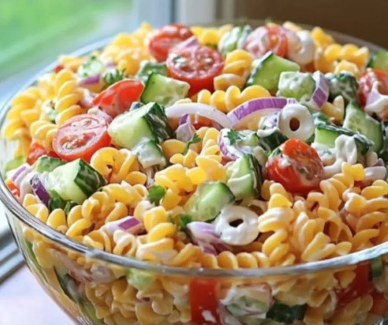 Layered Pasta Salad Bowl