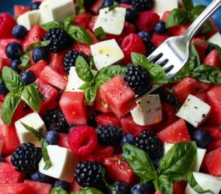 Watermelon Blueberry Salad