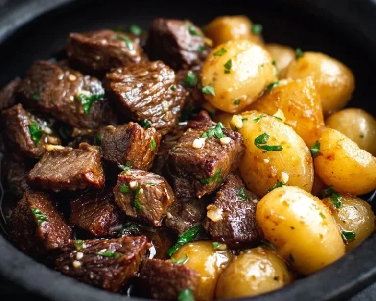 Slow Cooker Garlic Butter Beef Bites – Easy Dinner
