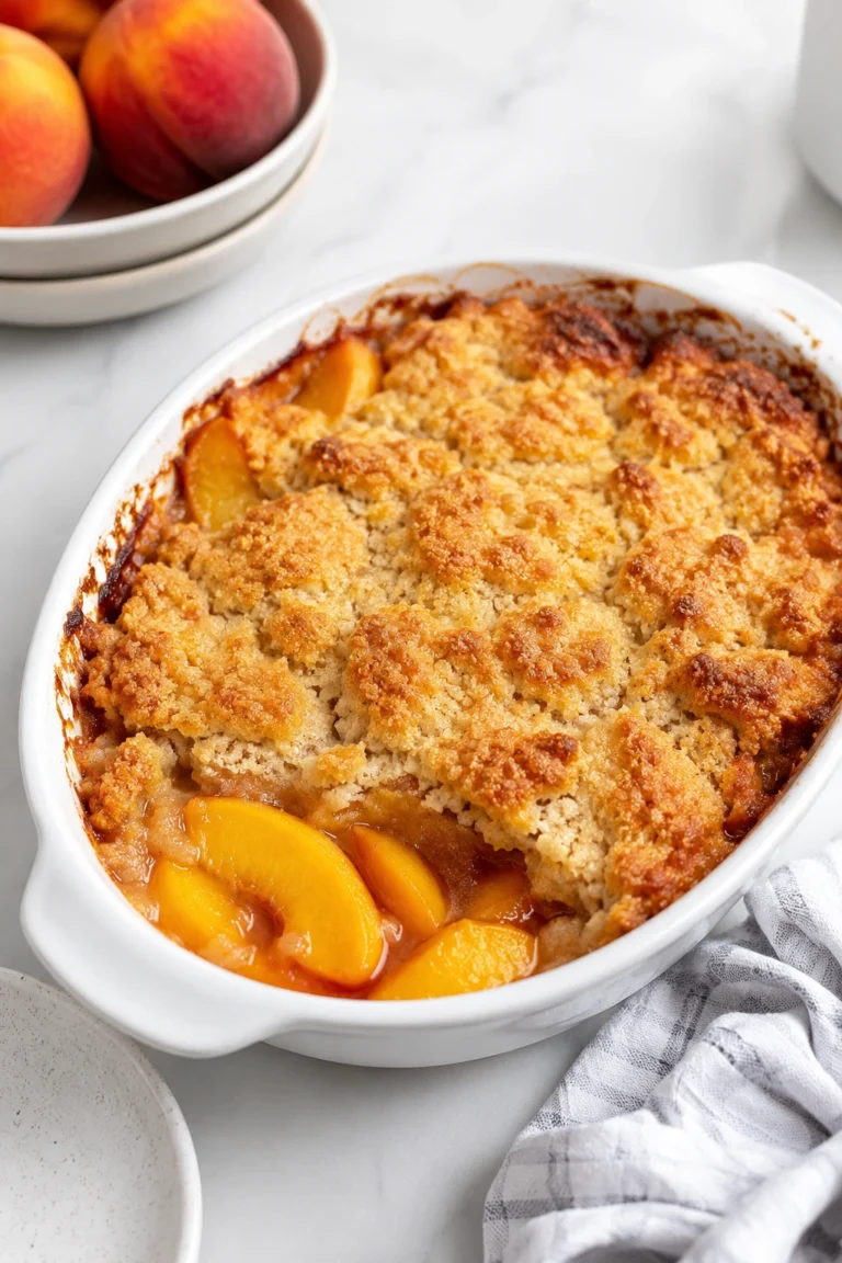 Easy Fresh Peach Cobbler