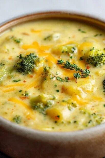 Broccoli Potato Cheese Soup
