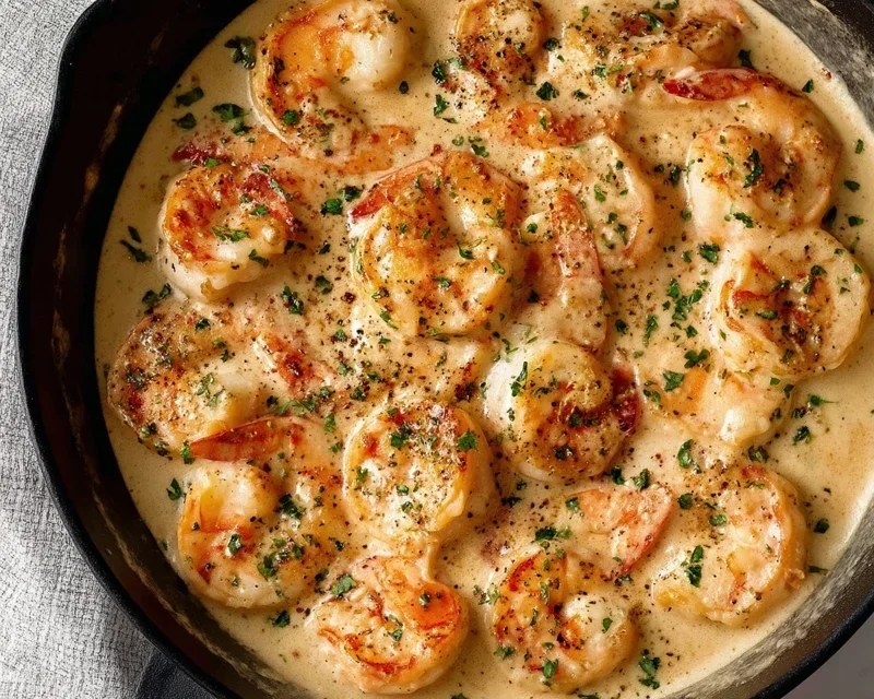 Creamy Garlic Shrimp Quick Easy Recipe