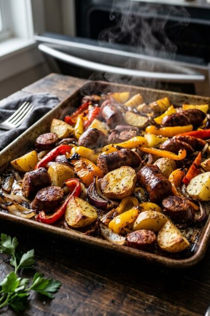 Easy Weeknight Sheet Pan Sausage, Peppers, and Potatoes