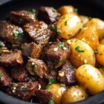 Slow Cooker Garlic Butter Beef Bites