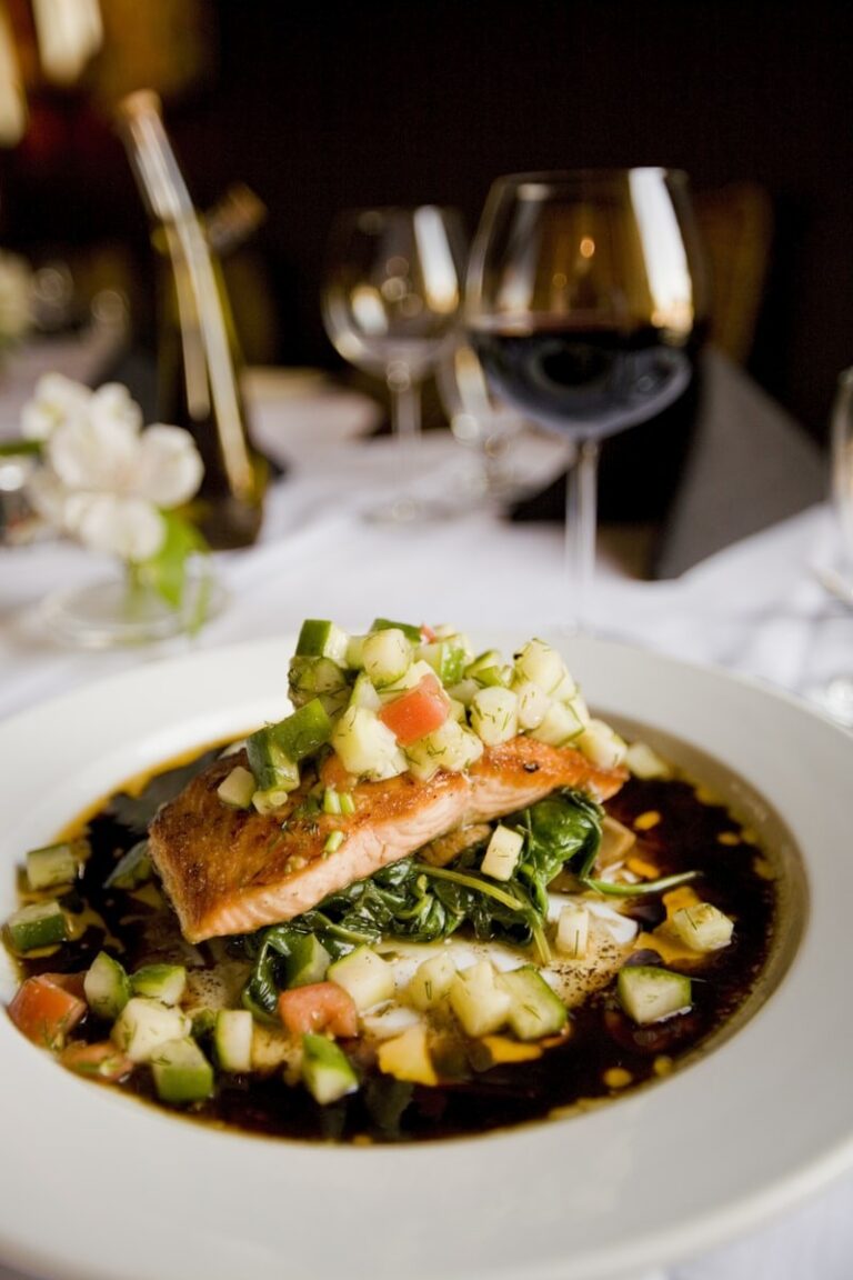 Crispy Air Fryer Salmon with Lemon-Dill Sauce