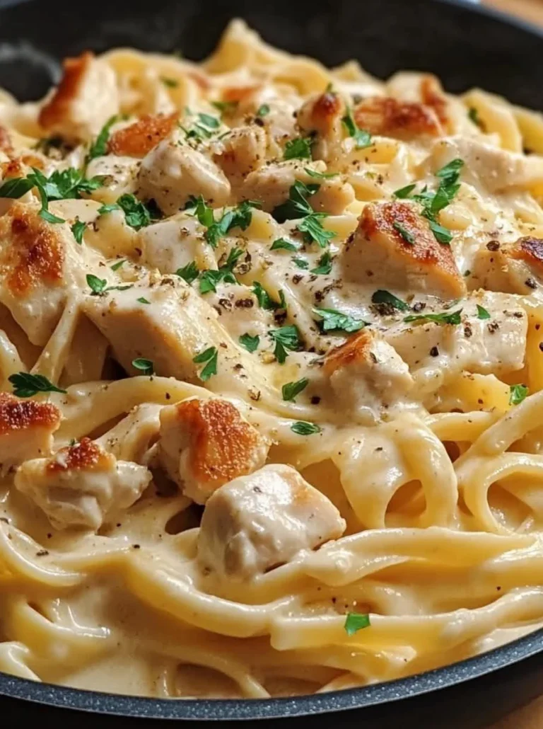 Creamy One-pan Sweet & Smoky Chicken Alfredo