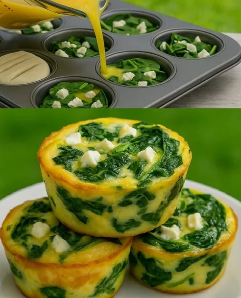 **spinach & Feta Egg Muffins**