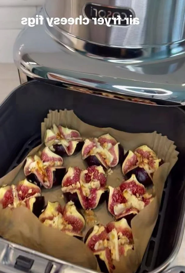 Air Fryer figs crosswise