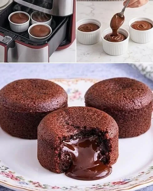 Air Fryer Chocolate Lava Cake