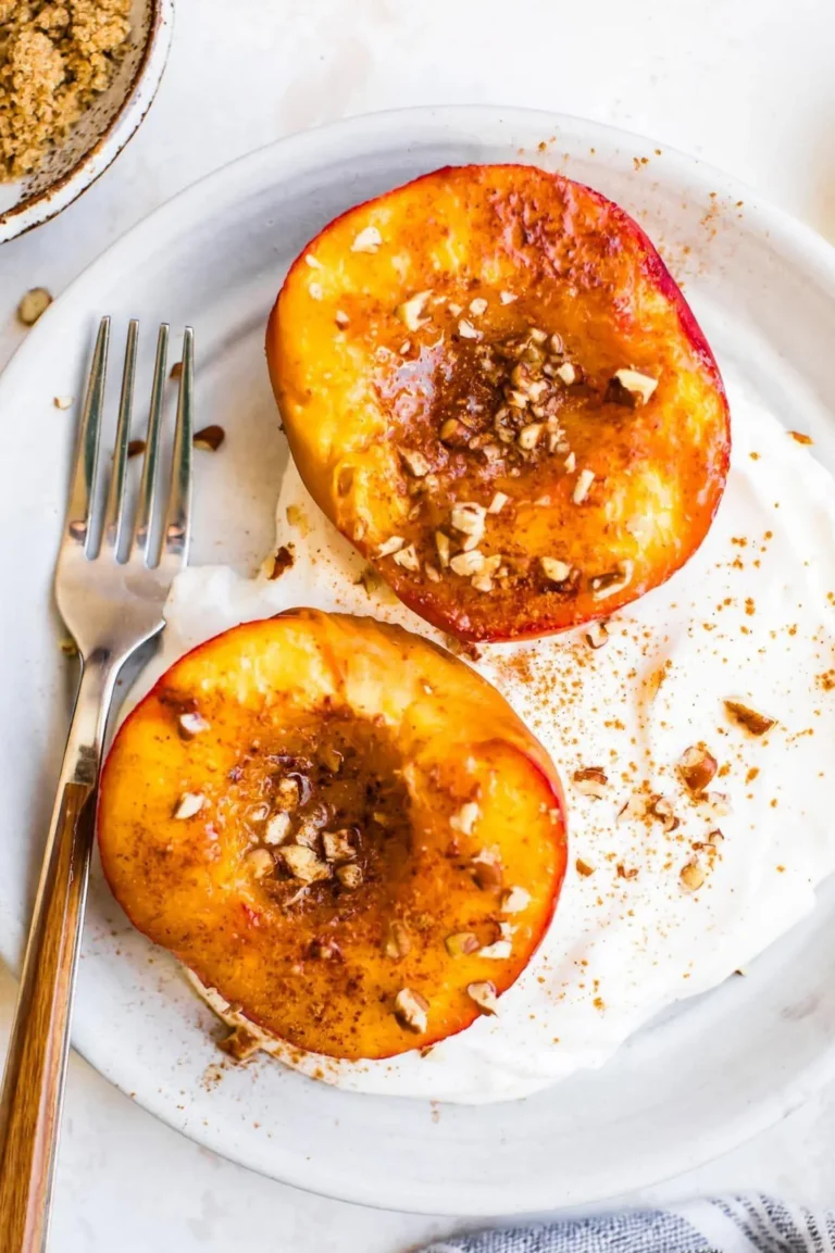 Easy Air Fryer Peaches Recipe – Healthy Caramelized Dessert