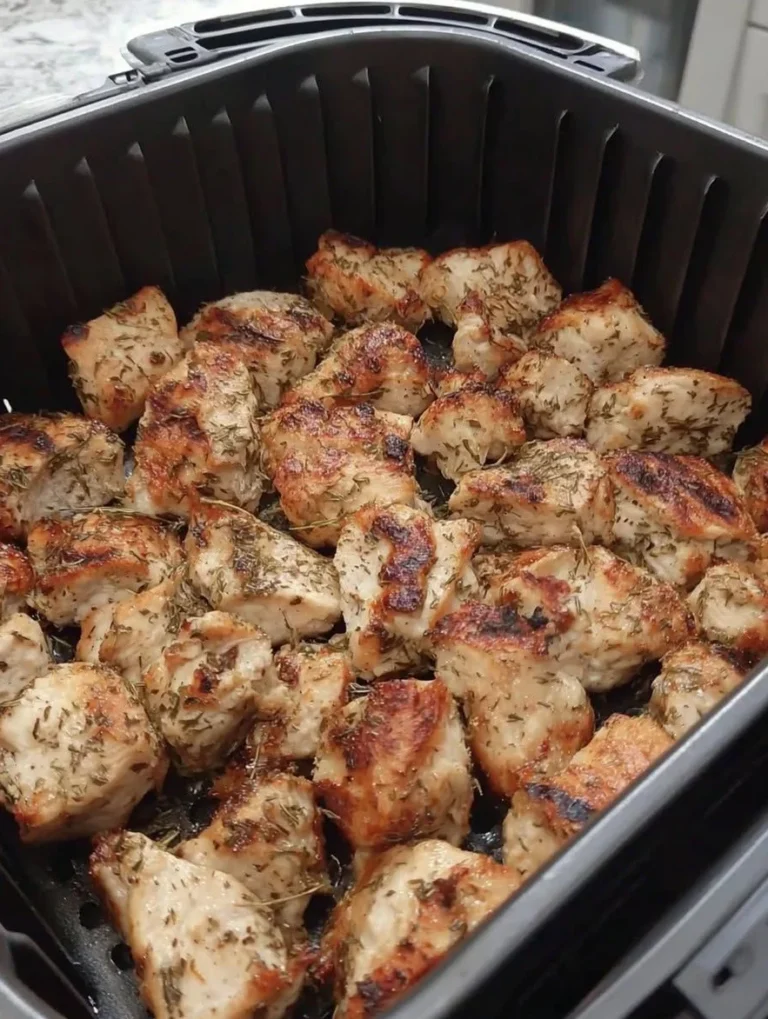 Air Fryer Garlic Butter Chicken Bites