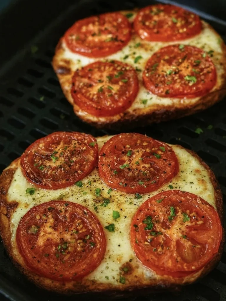 Air fryer tomato melt