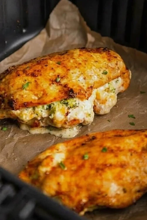 Broccoli and Cheese Stuffed Chicken Breast