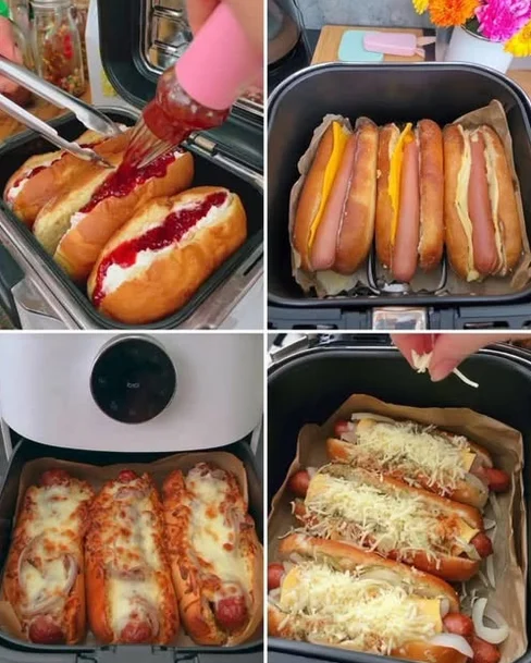 hot dogs in an air fryer