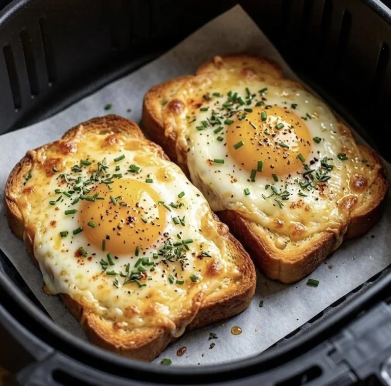 Air Fryer Cheesy Egg Toast