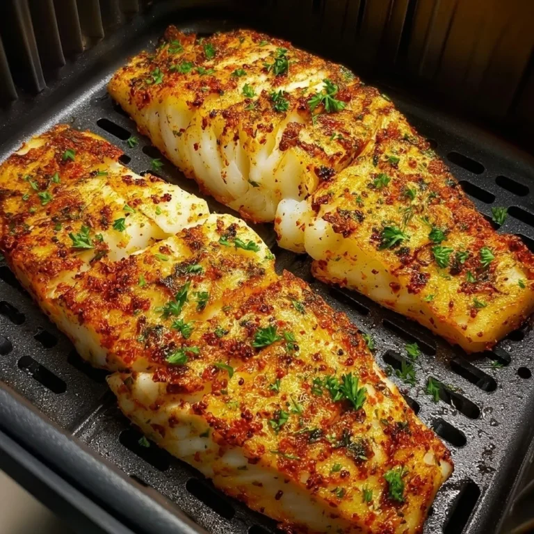 Crispy Lemon Herb Air Fryer Cod