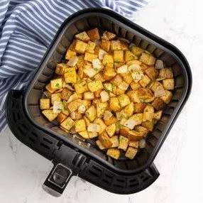 Air Fryer Potatoes and Onions