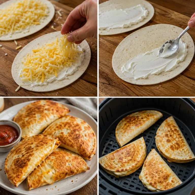 Air Fryer Cheesy Quesadilla Pockets