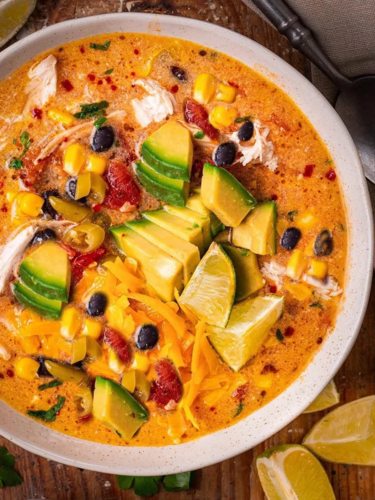 Creamy Chicken Enchilada Soup. Make It On the Stovetop, in a Slow Cooker