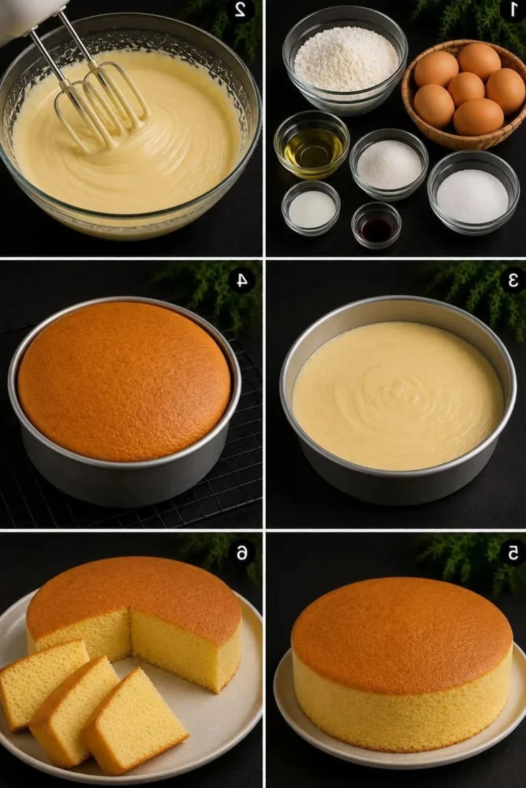 Simple Vanilla Sponge Cake