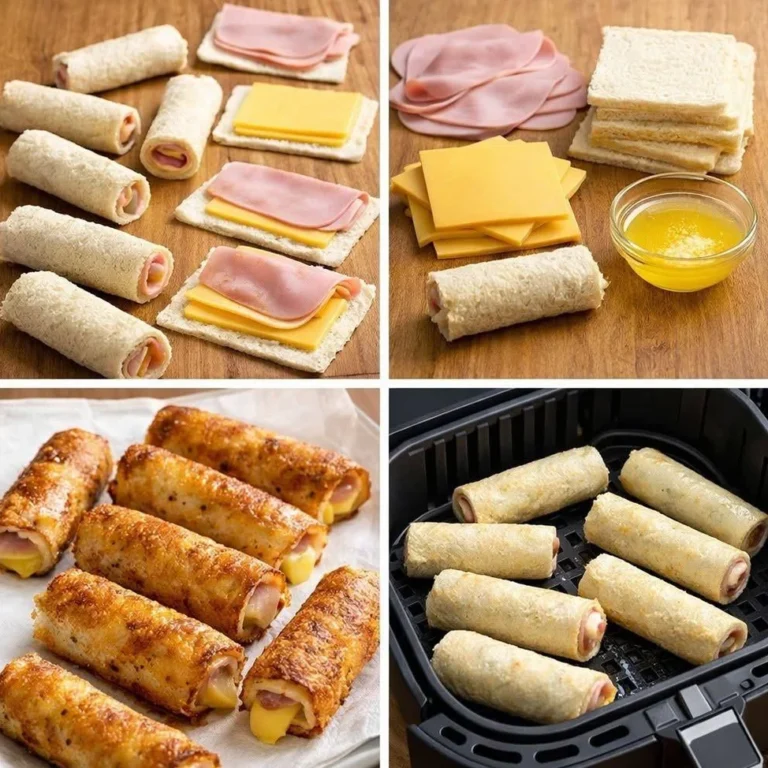 AIR FRYER HAM & CHEESE ROLL-UPS