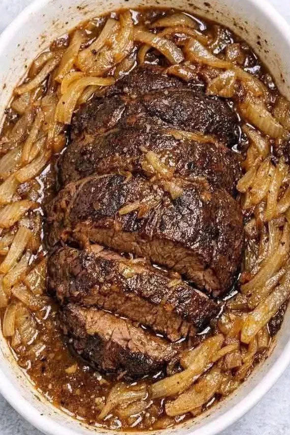 Slow Cooker French Onion Steak Bites