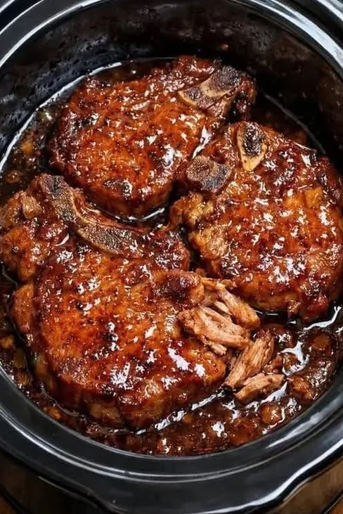 4-ingredient slow cooker pork chops