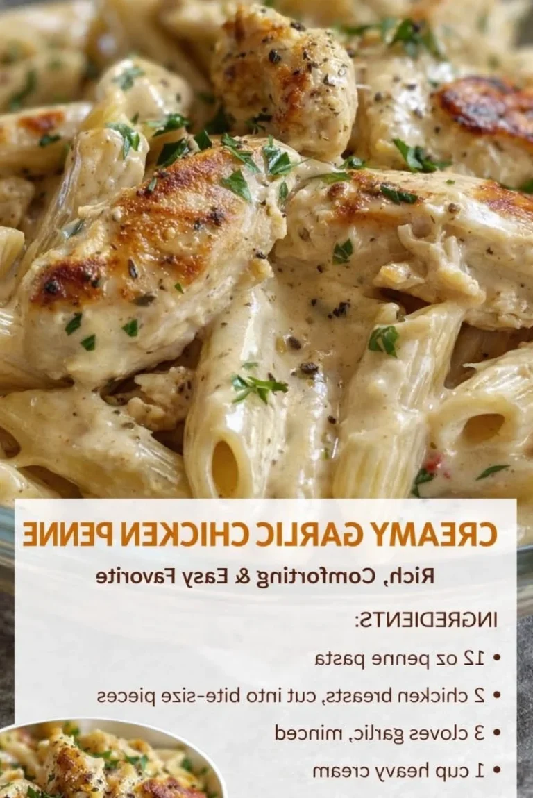 Creamy Garlic Chicken Penne Rich Comforting Easy Favorite