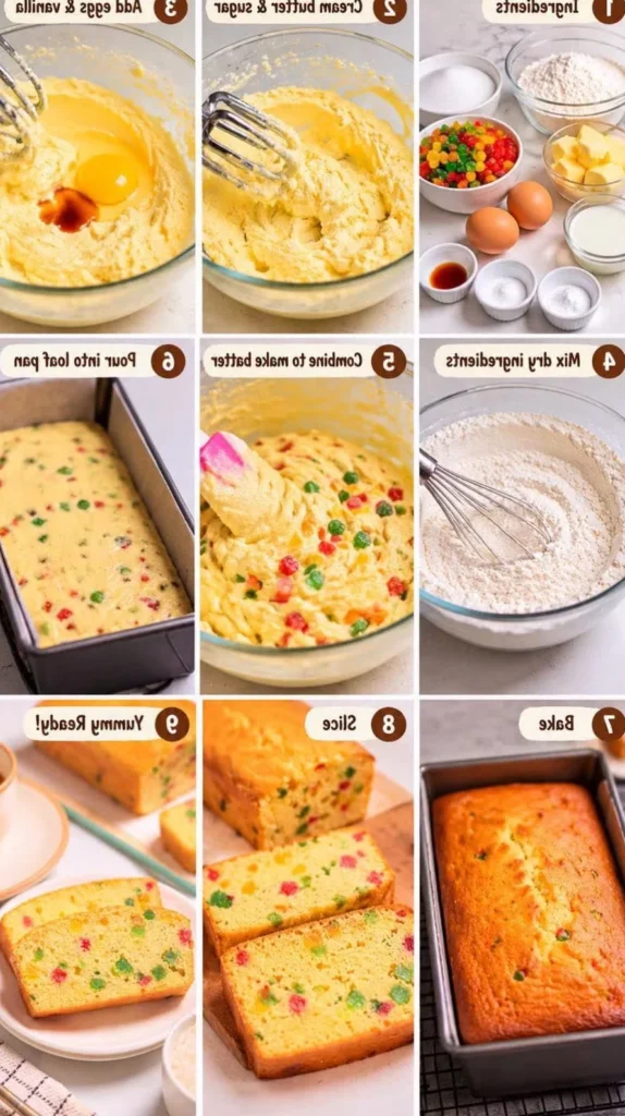 Tutti Frutti Loaf Cake