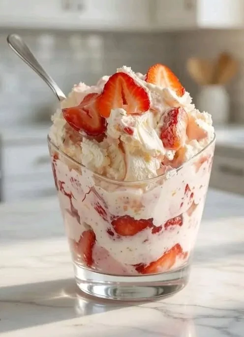 Sugar-Free Strawberry Cheesecake Fluff