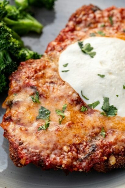 Air Fryer Garlic Herb Cream Cheese Stuffed Chicken Breasts
